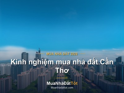 Kinh nghiệm mua nhà đất Cần Thơ 2026: khu vực tiềm năng, giá & lưu ý